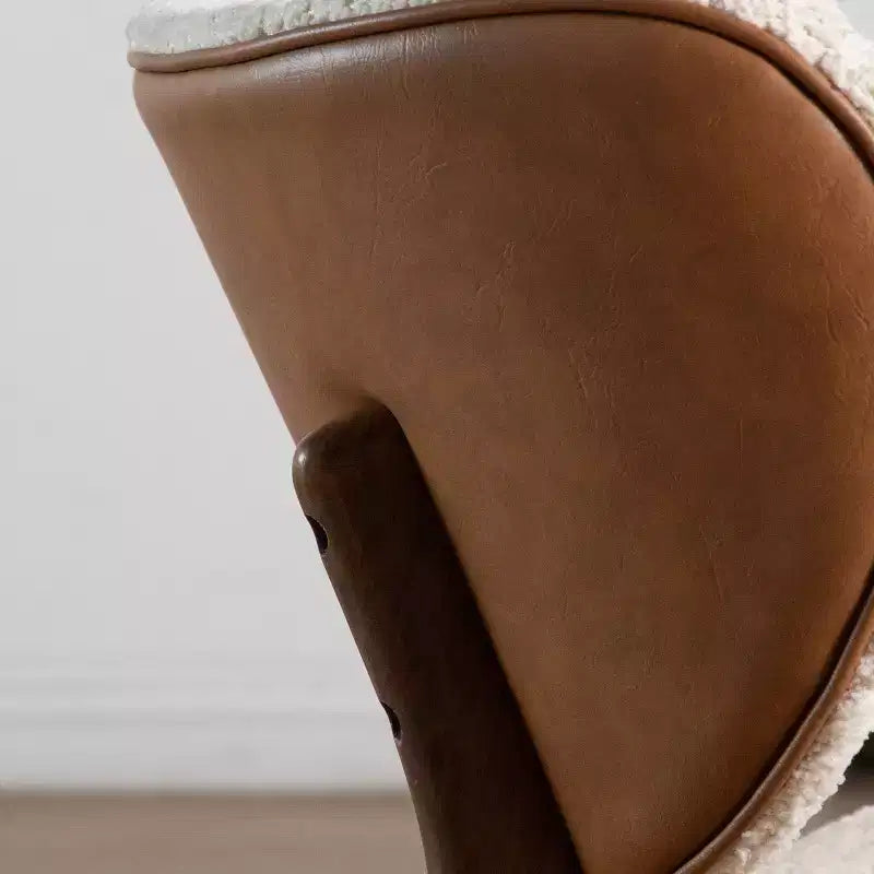 HOMES: Inside + Out Set di 2 tavolini accentati moderni River Run Mid-Century con sedia, noce