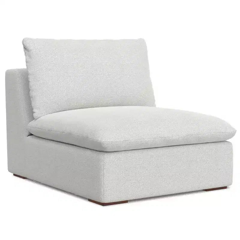 WyndenHall Marlee Divano 3 posti e Pouf Grigio Nuvola