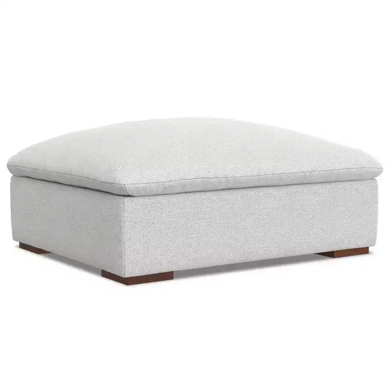 WyndenHall Marlee Divano 3 posti e Pouf Grigio Nuvola