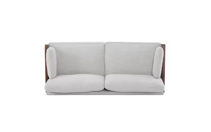 Christopher Knight Home Ella, divano moderno a 3 posti imbottito, struttura in legno da 182 cm con cuscini decorativi, beige
