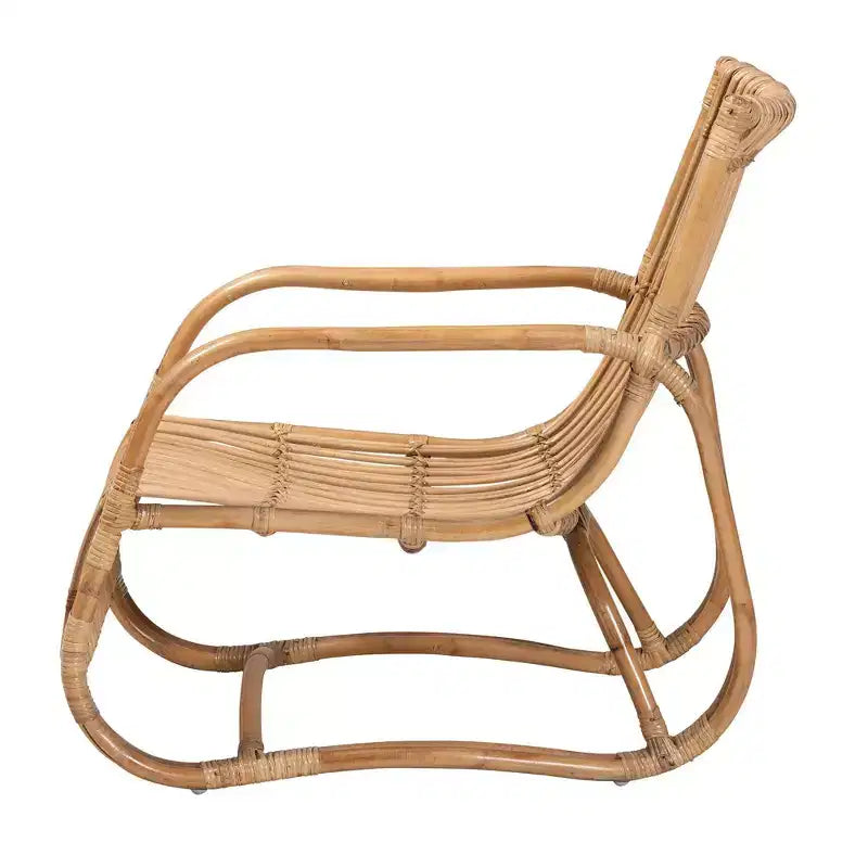 Blanca Poltrona d'Accento in Rattan Naturale Marrone - bali & pari
