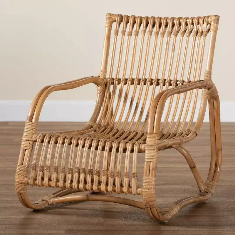 Blanca Poltrona d'Accento in Rattan Naturale Marrone - bali & pari