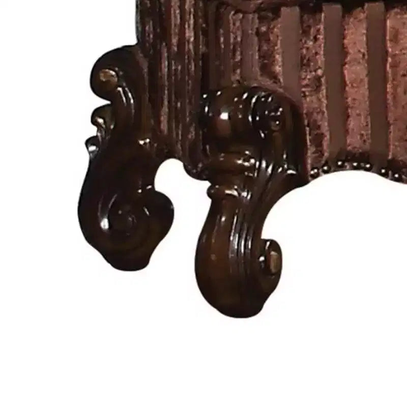 Poltrona d'accento Versailles Acme Furniture Tessuto/Finitura rovere ciliegio