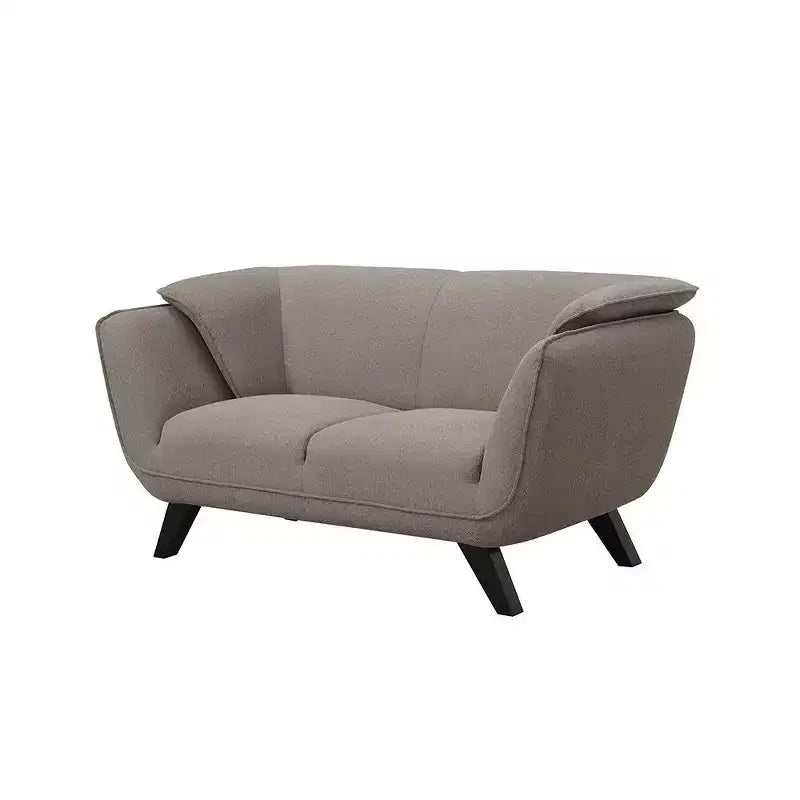 Divano Nayeli 65" Lino Marrone - Acme Furniture: Rivestimento in Pelle, Struttura in Legno, Nessun Montaggio Richiesto