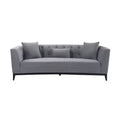 Melange Velvet Sofa Gray - Armen Living