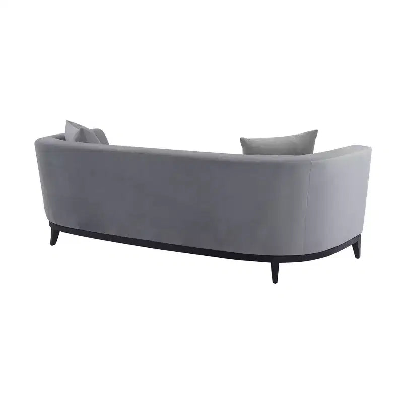 Divano in velluto mélange grigio - Armen Living