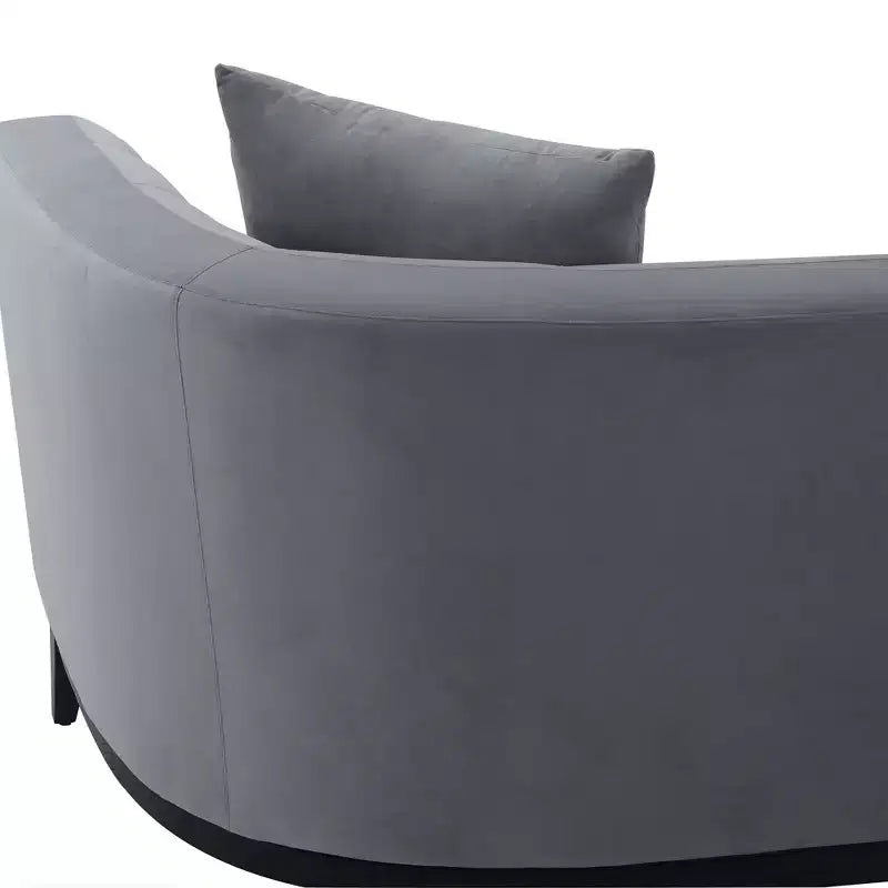Divano in velluto mélange grigio - Armen Living