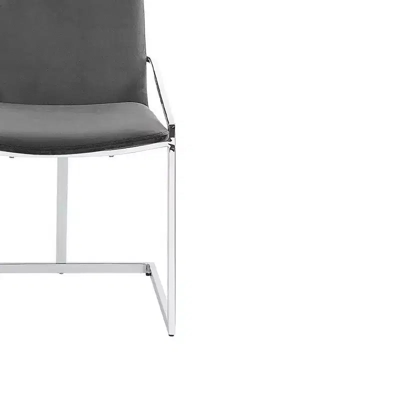 Poltrona Accent Zlatan da 20": Struttura in metallo cromato e velluto lussuoso - Acme Furniture