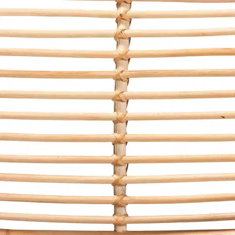 Bali & Pari Seminyak Poltrona Lounger in Rattan Naturale Marrone: Accento per Interni in Vimini, Senza Girello