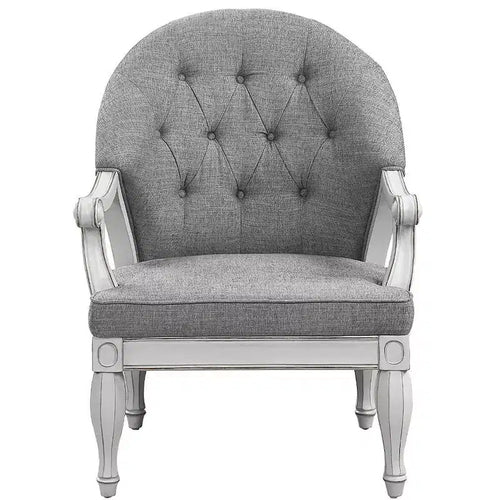 Poltrona Florian da 31": capitonné, rivestimento in cotone, nessun montaggio richiesto - Acme Furniture