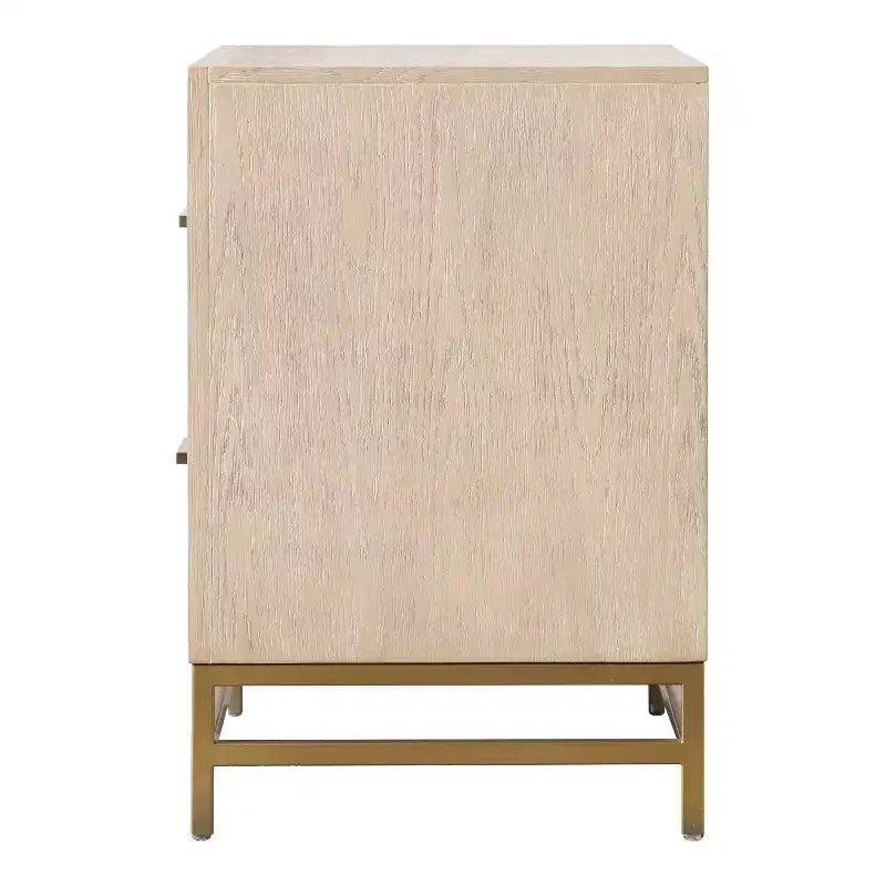 HOMES: Inside + Out Set Comodino e Cassettiera 3 pz Neovesi Wood Quercia Boho