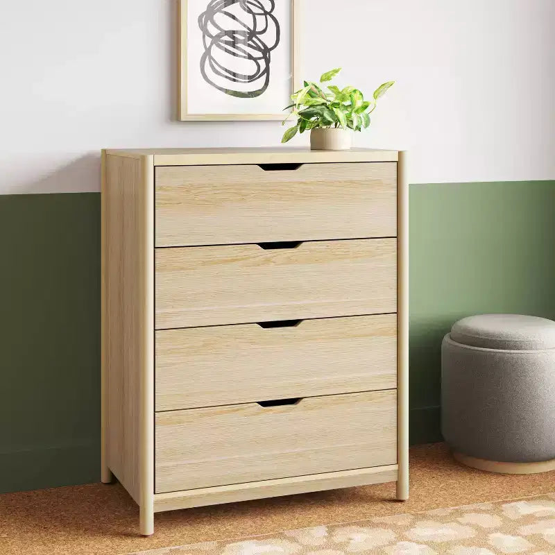 Cassettiera Scandi a 4 cassetti naturale - Room Essentials™