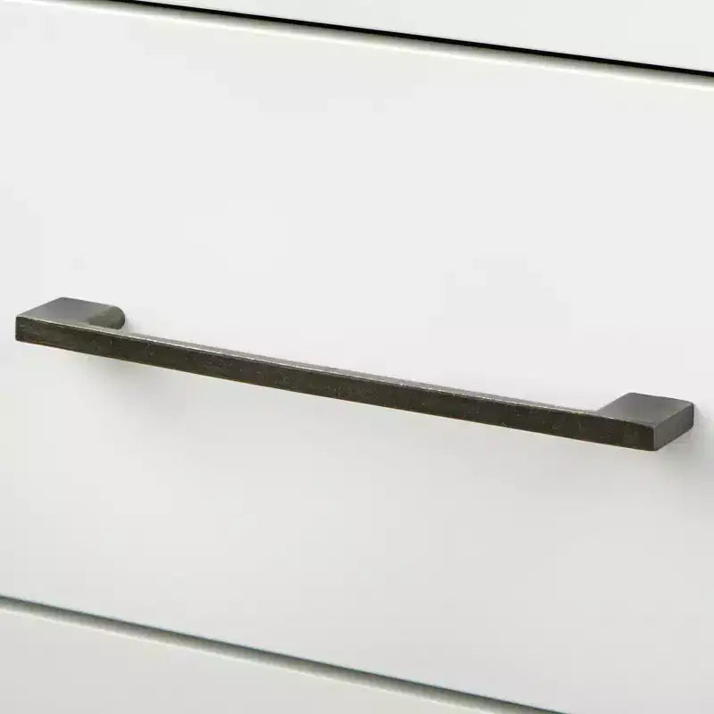 Lifestorey Cassettiera a 6 cassetti Sussex Bianca: Gambe in legno massello di gomma, MDF, stile moderno rustico