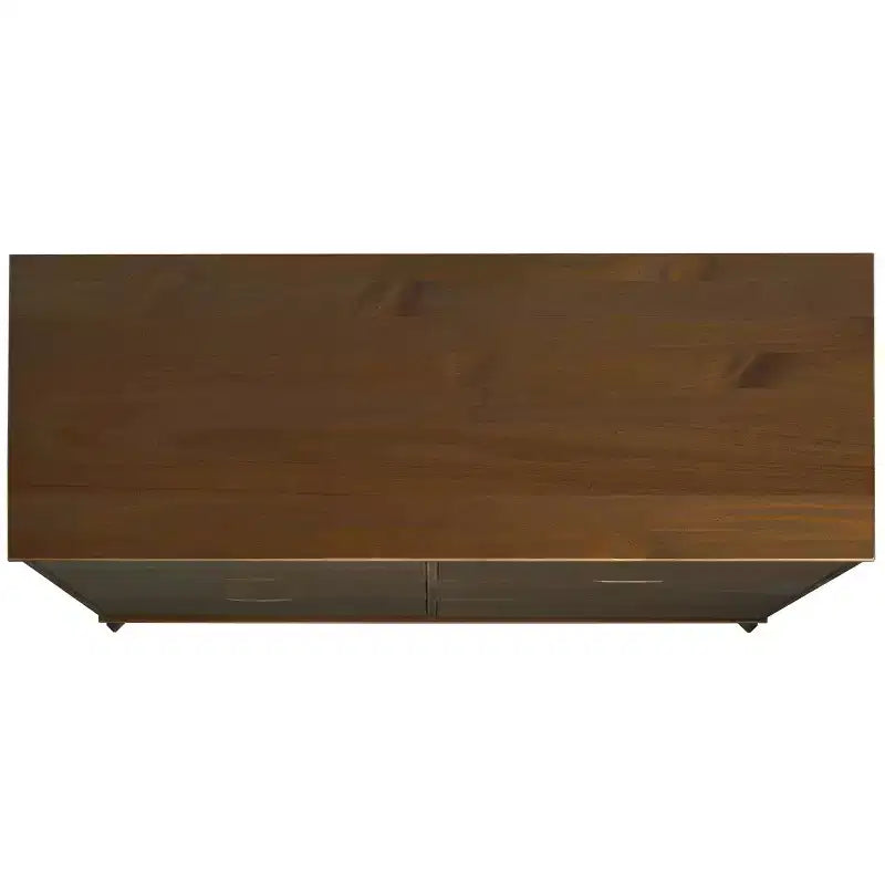 Cassettiera a 6 cassetti Powell Pensy in legno massiccio, stile Mid-Century Modern, noce: Mobile contenitore per camera da letto, struttura in pino, guide in metallo