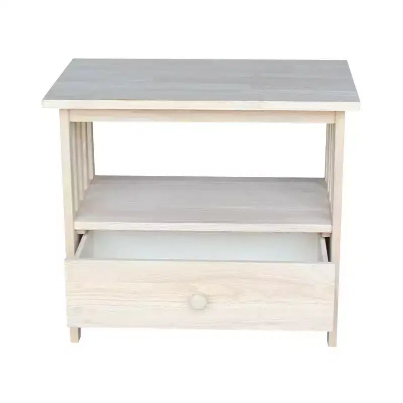 Mobile TV Thomas Mission per TV fino a 40" non rifinito - International Concepts: Consolle multimediale in legno massello