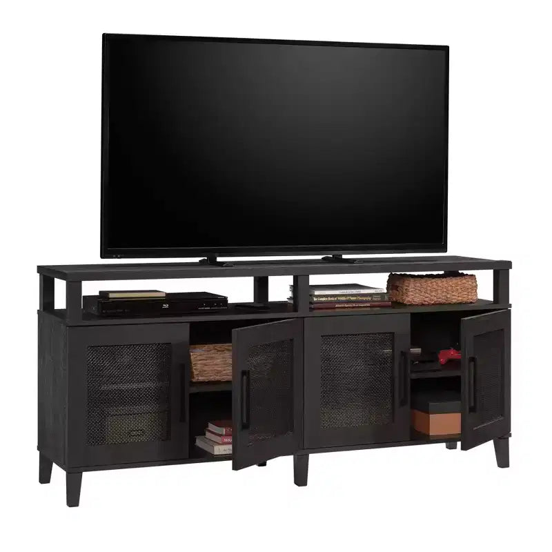 Credenza porta TV Sauder Tiffin Line per TV fino a 65" Quercia Raven