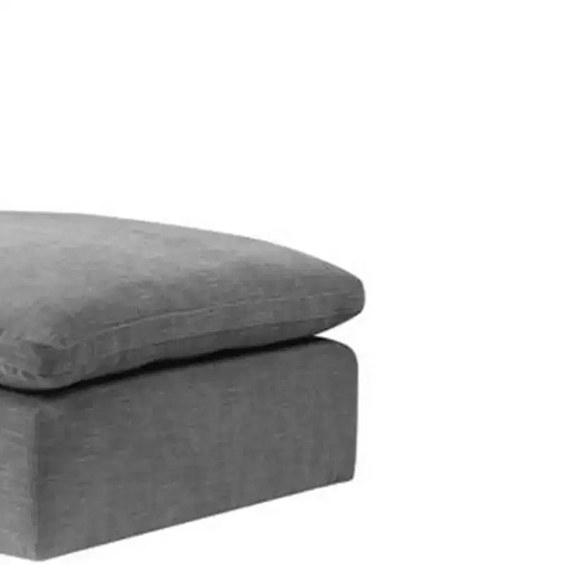 Pouf e Panchina Naveen da 37" in Lino Grigio - Acme Furniture