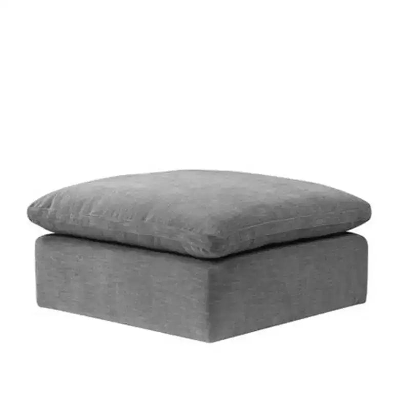 Pouf e Panchina Naveen da 37" in Lino Grigio - Acme Furniture