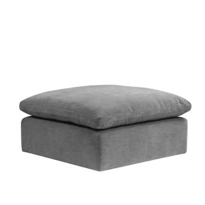 Pouf e Panchina Naveen da 37" in Lino Grigio - Acme Furniture