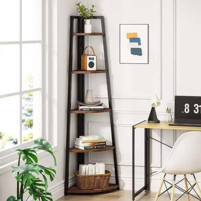 LITTLE TREE 70.7" Libreria ad angolo Marrone rustico