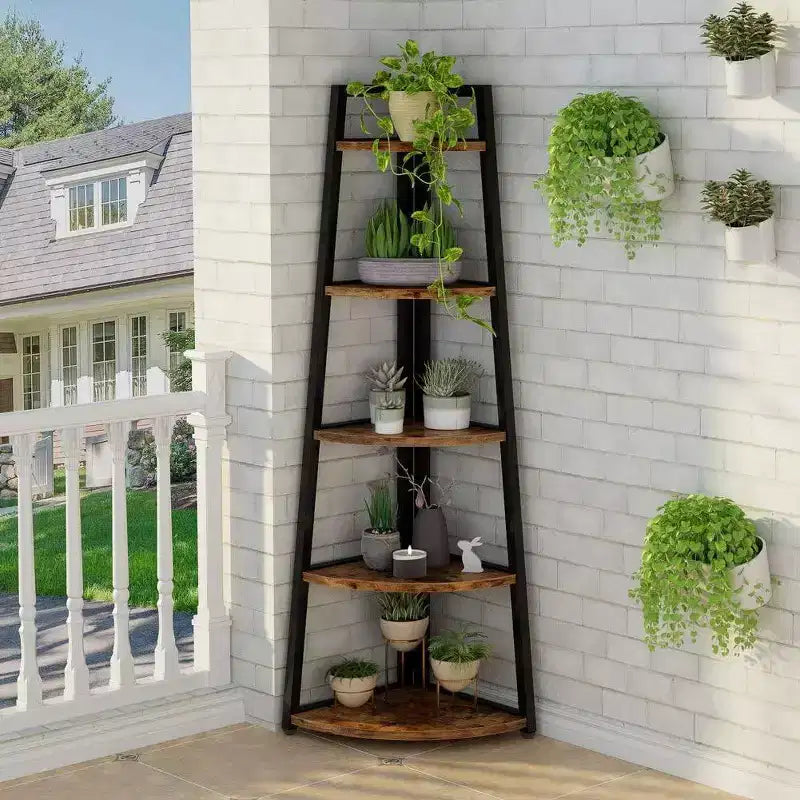 LITTLE TREE 70.7" Libreria ad angolo Marrone rustico