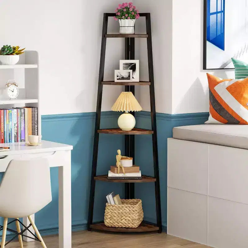 LITTLE TREE 70.7" Libreria ad angolo Marrone rustico