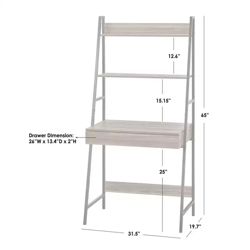 Scrivania e Scaffale a Scala 2 pezzi Noce/Nero: Scrivania con Mensola Inclinata con Ripiani Aperti, MDF e Telaio in Metallo