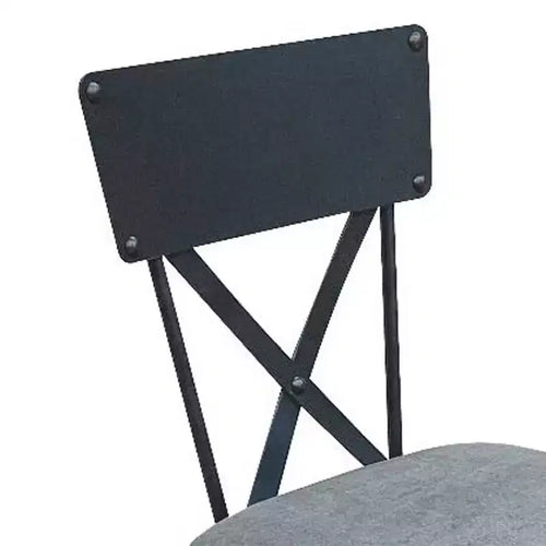 Poltrona da ufficio Brantley da 16" in tessuto grigio/finitura canna di fucile - Acme Furniture