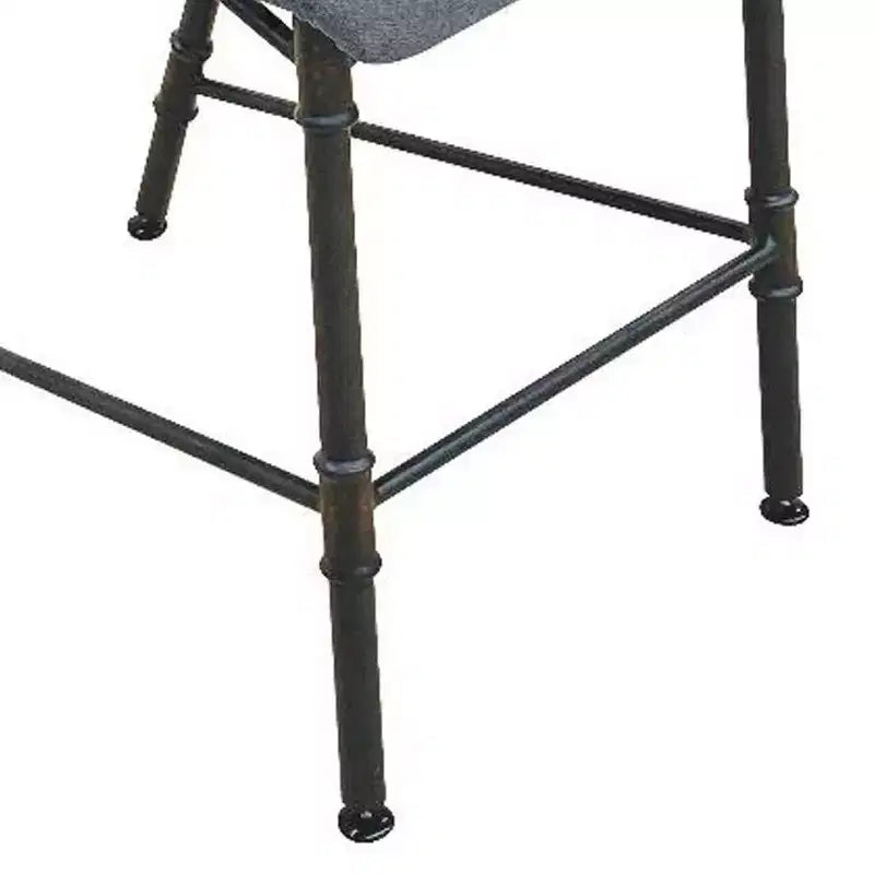 Poltrona da ufficio Brantley da 16" in tessuto grigio/finitura canna di fucile - Acme Furniture