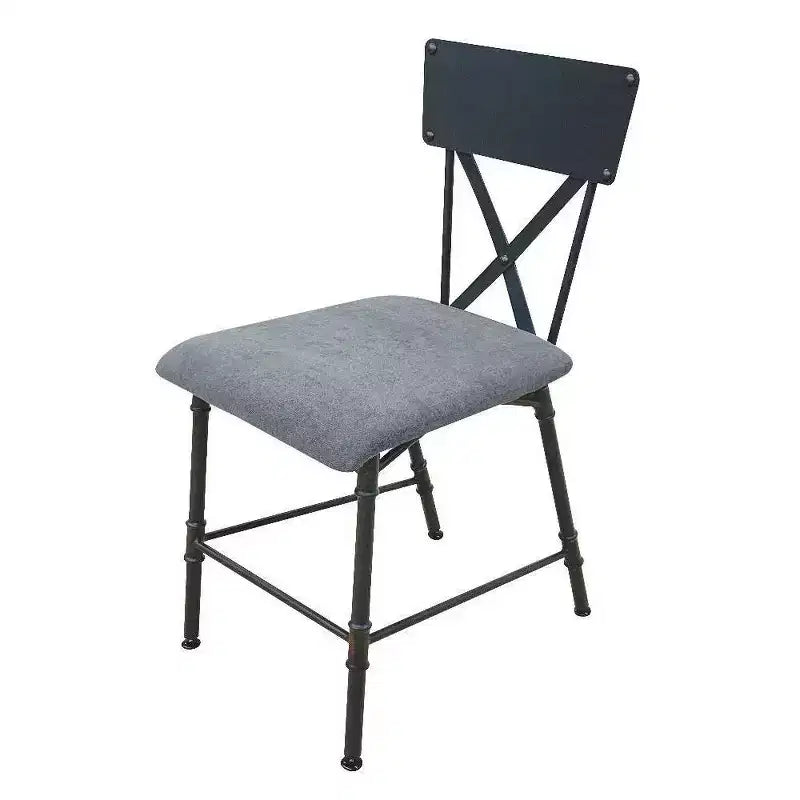Poltrona da ufficio Brantley da 16" in tessuto grigio/finitura canna di fucile - Acme Furniture