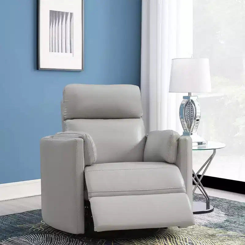 Sedia Sagen Active Sitting grigio similpelle 40" - Acme Furniture: morbida, reclinabile a 150°, nessun montaggio