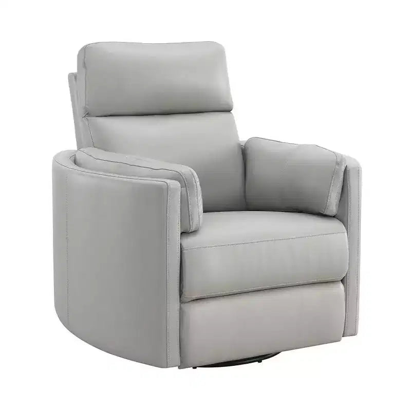 Sedia Sagen Active Sitting grigio similpelle 40" - Acme Furniture: morbida, reclinabile a 150°, nessun montaggio