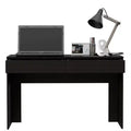 Suncheon Computer Desk Black - Boahaus: Modern Office Desk with Scratch-Resistant Wood Laminate, All Purpose Drawer