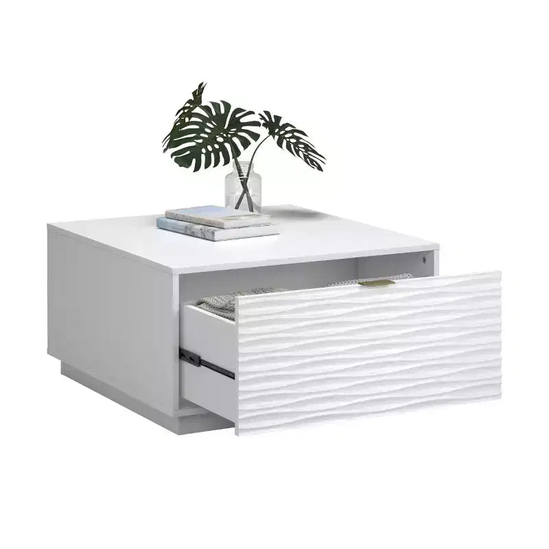 Tavolino da salotto Sauder Morgan Main con cassetti, bianco