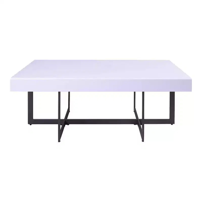Tavolino da Caffè Rettangolare Neyo da 47,25" con Cassetti Bianco - miBasics
