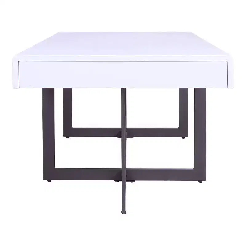 Tavolino da Caffè Rettangolare Neyo da 47,25" con Cassetti Bianco - miBasics