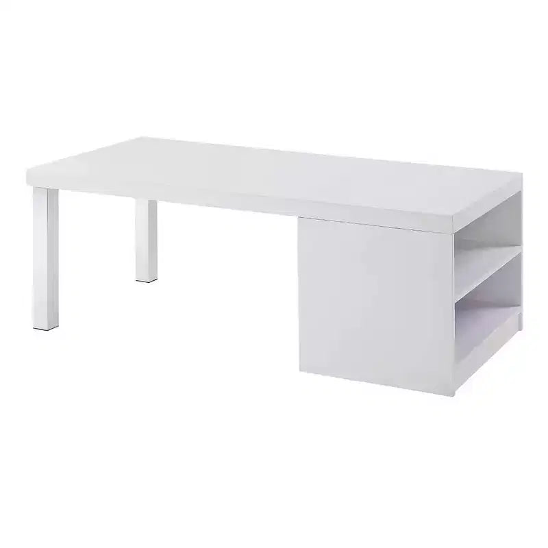 Acme Furniture Harta Coffee Table White High Gloss/Chrome