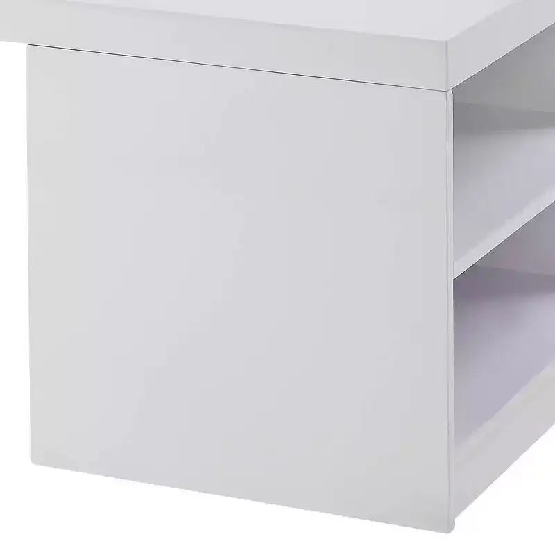 Acme Furniture Tavolino da Caffè Harta Bianco Lucido/Cromo