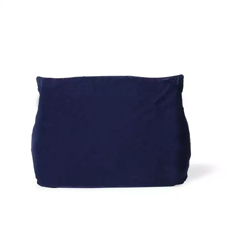 Poltrona a sacco moderna in velluto Loubar con braccioli blu navy - Christopher Knight Home