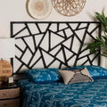 bali & pari Queen Size Frydel Rattan Standalone Headboard Black