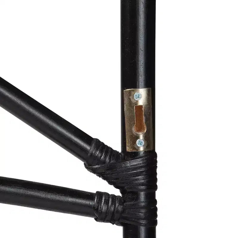 Bali & Pari Testiera autoportante in rattan nero Queen Size Frydel
