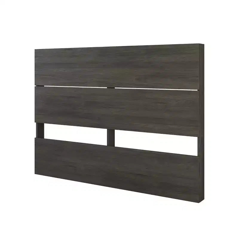Letto contenitore con 3 cassetti Milton completo con testiera grigio corteccia/bianco - Nexera: design contemporaneo, struttura in composito MDF, materasso non incluso