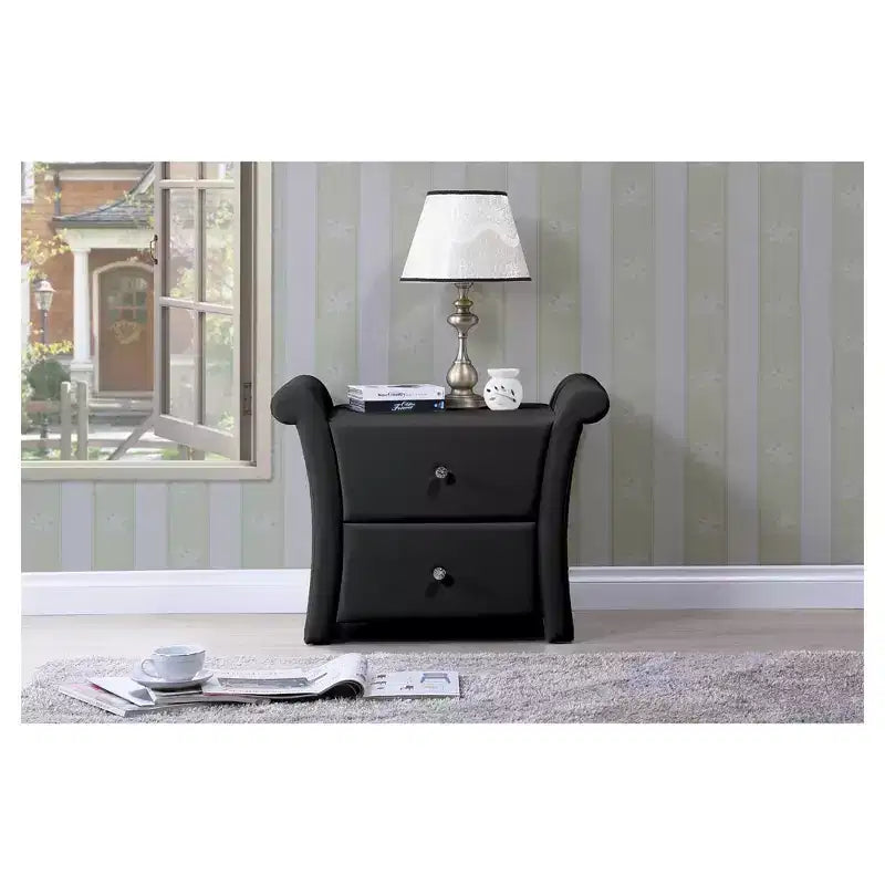 Comodino con cassetto contenitore Victoria 2 - Baxton Studio