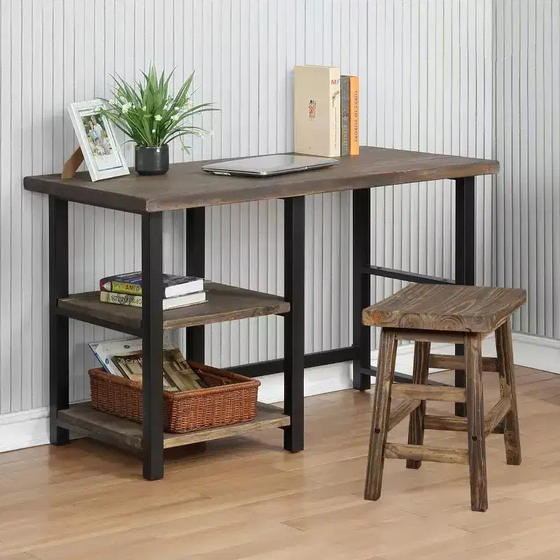 Scrivania Pomona in metallo e legno massello - Alaterre Furniture
