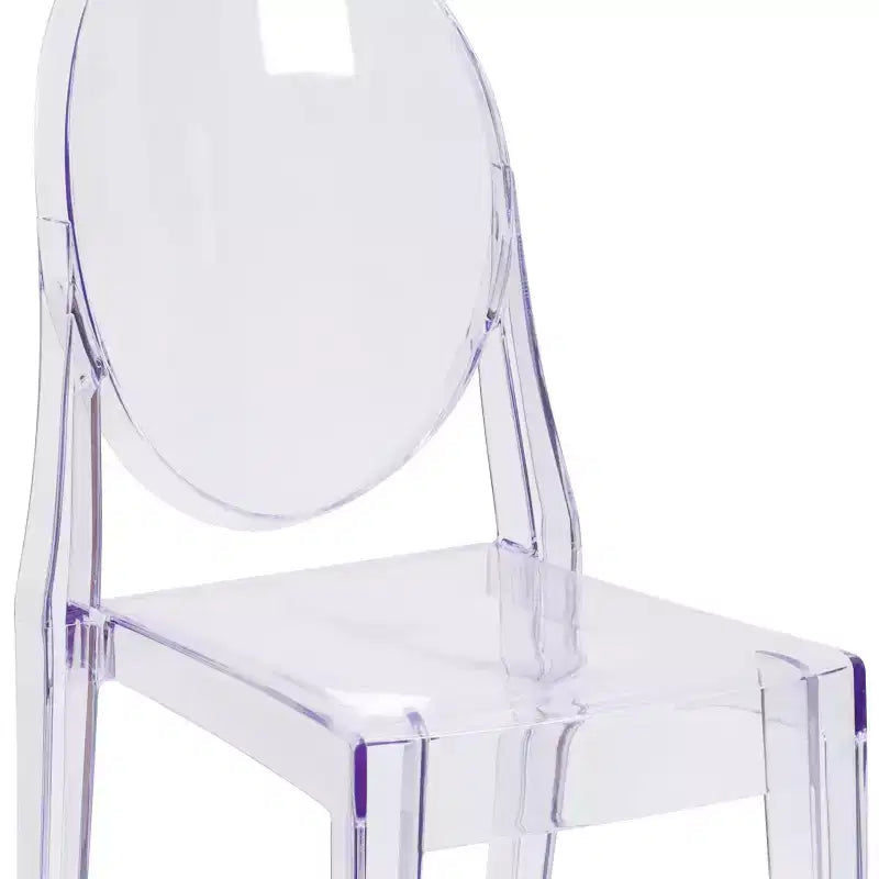 Sedia Flash Furniture Ghost in Cristallo Trasparente