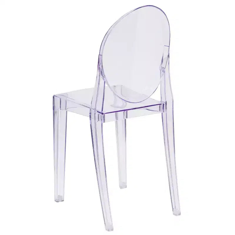 Sedia Flash Furniture Ghost in Cristallo Trasparente