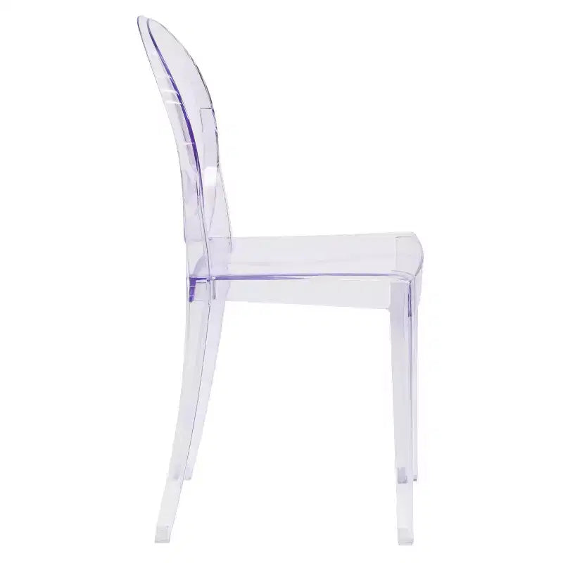 Sedia Flash Furniture Ghost in Cristallo Trasparente