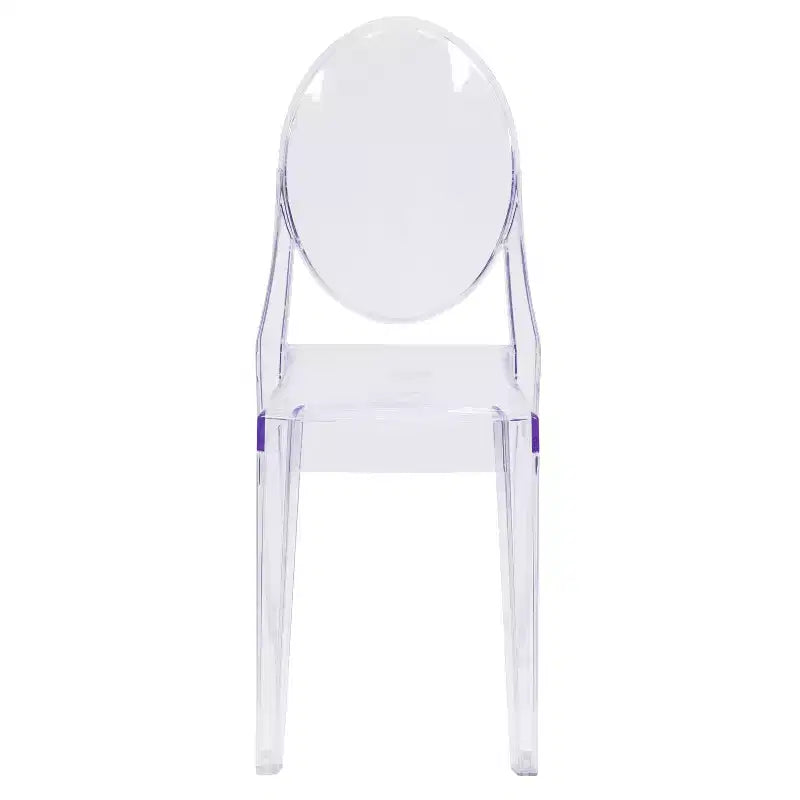 Sedia Flash Furniture Ghost in Cristallo Trasparente