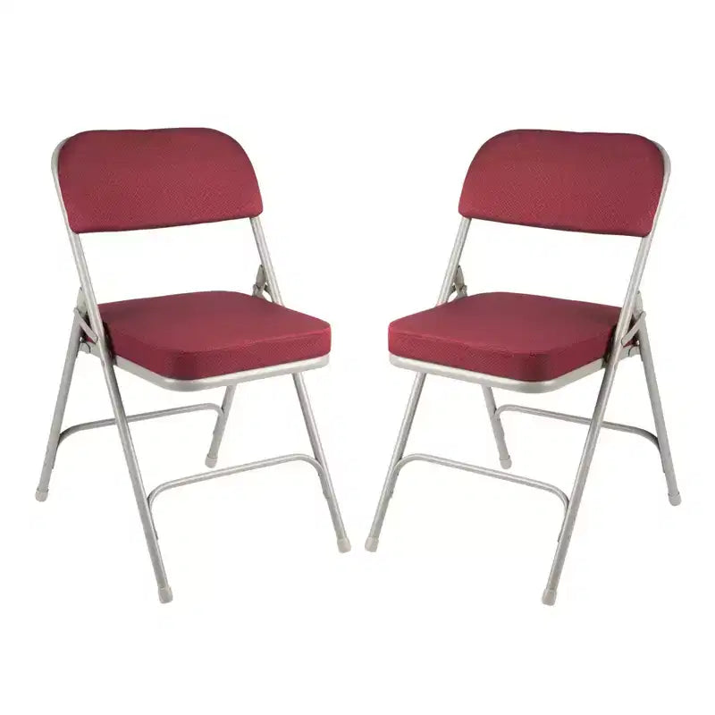 2 Sedie Pieghevoli Imbottite Premium