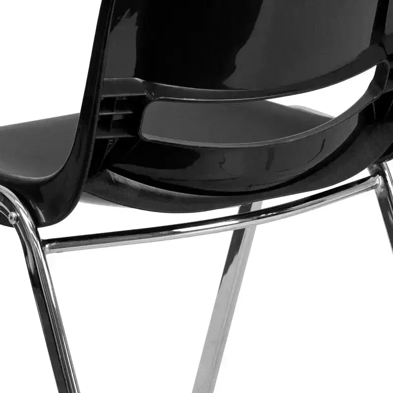 Sedia impilabile ergonomica Flash Furniture HERCULES Series con scocca, capacità 399 kg, telaio cromato e altezza seduta 45,7 cm